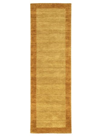 Tapis De Laine Uni Handloom Frame Doré Corridor Petit