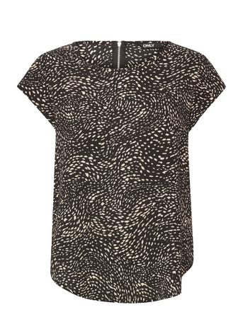 Onlvic Ss Aop Top Ptm Blouses Short-sleeved Multi/mønstret ONLY