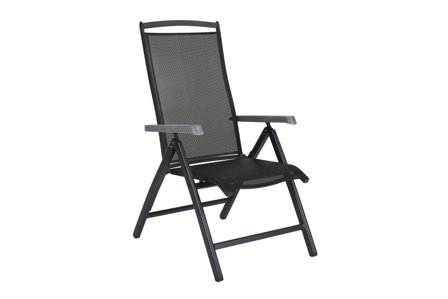 Brafab Andy Positionsstol positionerbar Svart, Utemöbler