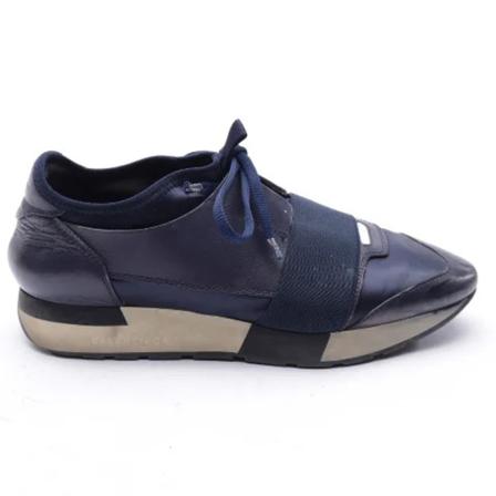 Balenciaga Vintage Pre-owned Leather sneakers , Blauw , Dames , Maat: 38 EU