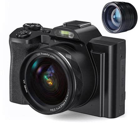 INF Digitalkamera 4K, 48MP, CMOS, 16x zoom, självutlösare