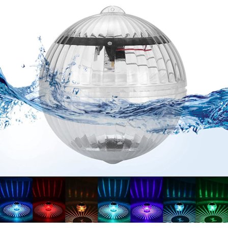 1 Solcelled Flytende Damlys Varmtvannskarlys LED Hage Dam