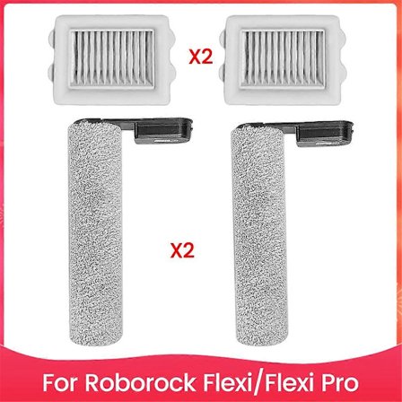 Lisätarvikesarja Roborock Flexi/Flexi Pro johdottomalle varsi-imurille, pääharja, HEPA-suodatin
