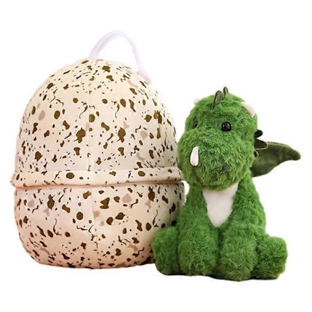 Dinosaur Egg Plysjleketøy Søt Dukke Putepute Leketøy Barnegave Plysjleketøy