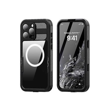 til iPhone 16 Pro Max Vandtæt Etui, Indbygget Skærmbeskytter, Stødsikker, Fuld Kropsbeskyttelsescover til iPhone 16 Pro Max