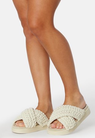 INUIKII - Slipper Woven - 101 White - Kläder - - Bubbleroom