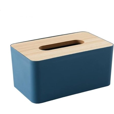 Servetthållare i papper, rektangulär servetthållare, servetthållare i trä, näsdukslåda