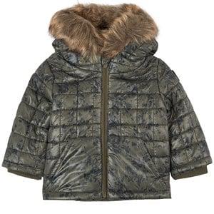 Kids - IKKS Printed Puffer Jacket Green 3 Years - Coats and jackets - 3 years - Green
