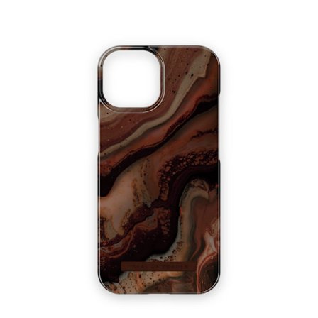 Printed Case iPhone 15 Dark Amber Marble