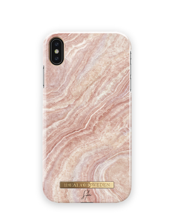 Fashion Case Sylvie Meis iPhone XS MAX Rosy Reef Marble