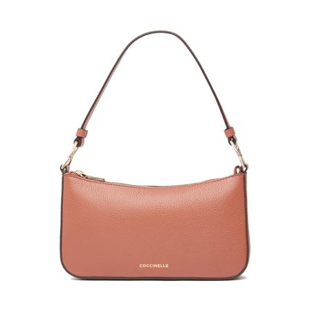 Coccinelle Bonheur Shoulder Tas , Bruin , Dames , Maat: ONE Size Schoudertassen