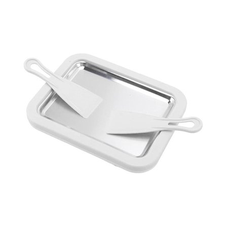 Rostfritt stål glassmaskinplatta stekt yoghurtmaskinplatta hemmagjord sur grädde stekt glassplatta gör-det-själv