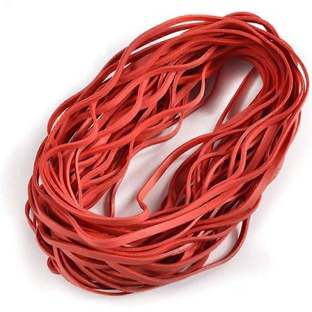 120-pak Stora Gummibånd Affaldsspandbånd Sæt Elastiske Bånd til Kontorartikler, Affaldsspand