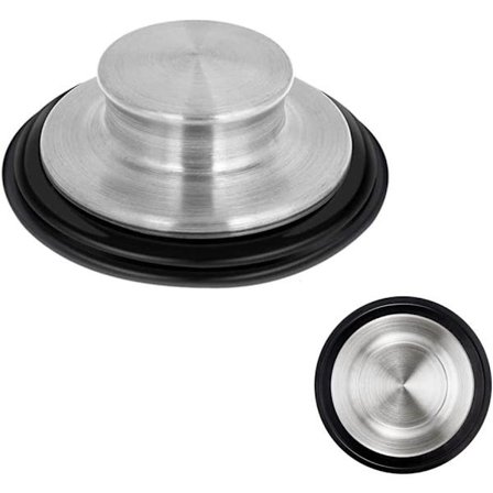 Universal afløbsventil i rustfrit stål, vaskprop, køkkenvaskprop i stål til badeværelse, badekar, køkken