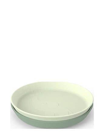 Kiddish Plate 2-Pack Elphee Home Meal Time Plates & Bowls Plates Grønn D By Deer*Betinget Tilbud