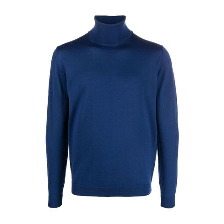 Roberto Collina, Turtlenecks Blauw, Heren, Maat:XL