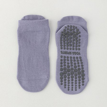 1Par Dam Anti-Slip Sock Yoga Sock Bomull Elasticitetsstrumpor