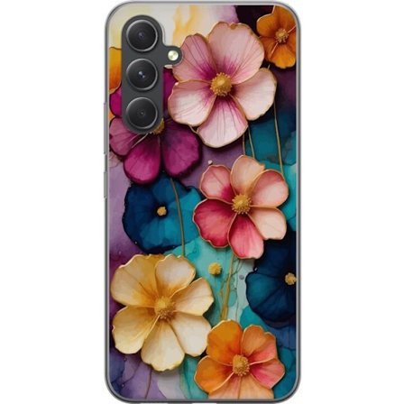 Yhteensopiva Puhelinkuori Samsung Samsung Galaxy S24 Kukat Värit