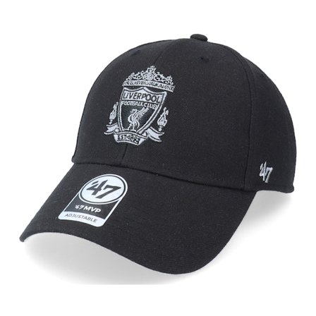47 Brand - Football Noir adjustable Casquette - Liverpool FC Mvp Black Adjustable @ Hatstore