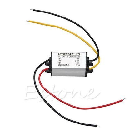 24V til 12V DC Step-Up Strømkonverter Buck Konverter 60W Utgangseffekt