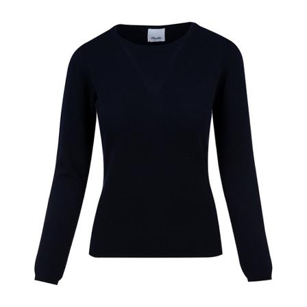 Allude, Round-neck Knitwear Blauw, Dames, Maat:S