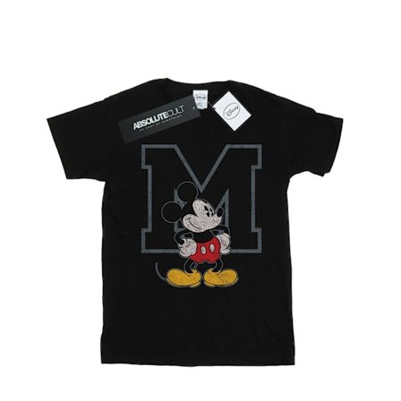 Disney Boys Mickey Mouse Classic M T-Shirt 5-6 år Svart