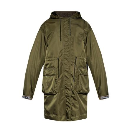 Iceberg, Hooded jacket Groen, Heren, Maat:S