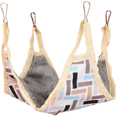 Flamingo - Hamster hengekøye med Clavio-mønster 27x27cm - Smådyr - Hus & Burinteriør - Senger og Hengekøyer - ZOO.no