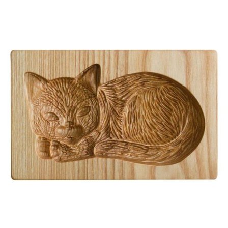 Kakeformer i tre med preging, kjeksstempel, bakeverktøy