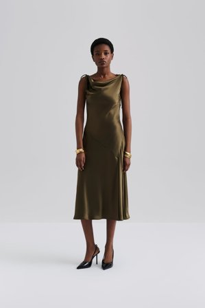 Malina - Zarea midikleid - 46 - Olive