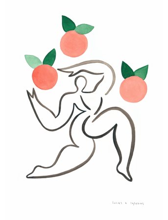 If Walls Could Talk Junglør Med Appelsiner - Multi/patterned - 70X100CM