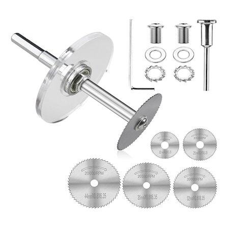 PVC Innvendig Kutter Verktøysett - Rørkutter for PVC-rør med Justerbar Dybdeguide, 6 stk HSS Sagtannsblad