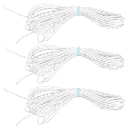 3mm 10m 10 meter Rund Elastisk Tau Snor DIY Klær Sytilbehør 3 Pakker