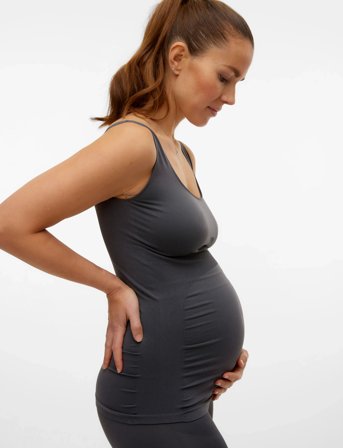 Mamalicious Mlheal Tank Top Noos A. - Grey - ONE SIZE