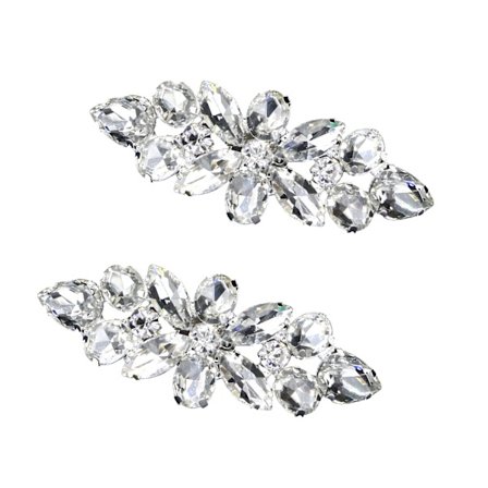 2 stk Bling Bling Krystall Rhinestone Bryllupsfest Prom Sko Klips