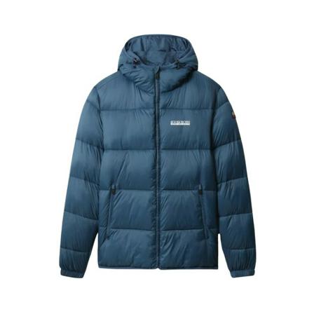 Napapijri, Finland puffer jacket Niebieski, Mężczyzna, Rozmiar: XL