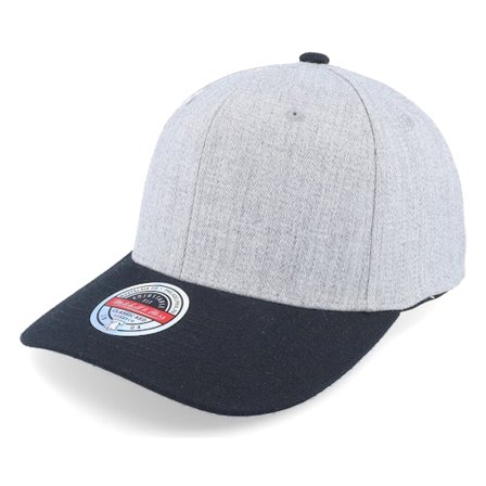 Mitchell & Ness - Šedá adjustable Kšiltovka - Blank 110 Flexfit Grey/Black Adjustable @ Hatstore