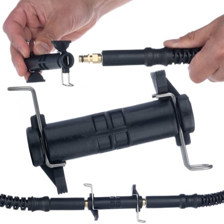 Adapter Click-Click Slangekobling – Rask Tilkobling | Solid Plast | Reservedel for Karcher K2, K4, K5