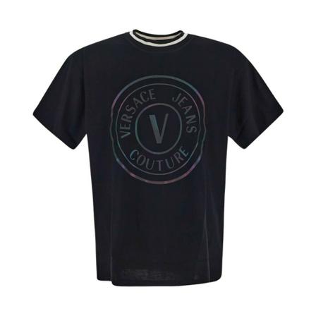 Versace Jeans Couture Reflective Logo T-shirt Sort, Herre