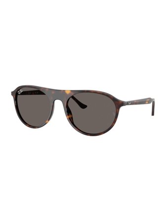 Ray Ban SUNGLASSES in Acetate, HAVANA color, with lens in CRYSTAL STANDARD, DARK GREY color.