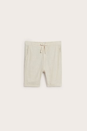 Kappahl | Shorts i linnemix Melerad beige M | Melerad beige
