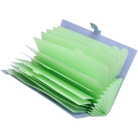 Tiedostojen kansiokassit A4 Monikerroksinen asiakirjan järjestäjä Paperin säilytystiedot Taskut (Violetti)