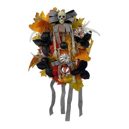 Halloween Skeleton Door Garland Skræmmende Skeleton Skeleton Længde 40cm