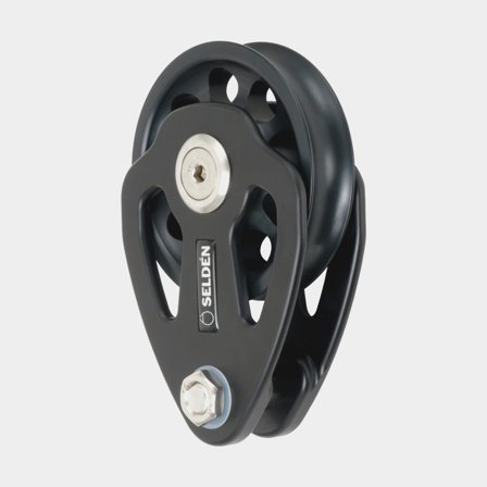 Moitão simples Seldén PBB 100, fixo, com rolamento deslizante, fixação por cabo, para cabos Ø16 - 20 mm