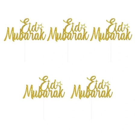 5 st Eid Mubarak Bak-Muffins Toppers A A