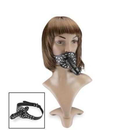 Black Penis Gag Strap-on Dildo - Feeling Collection