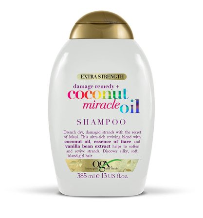 OGX Coconut Miracle Oil Extra Strenght Shampoo 385 ml, Hår, Shampoo, Hårshampoo