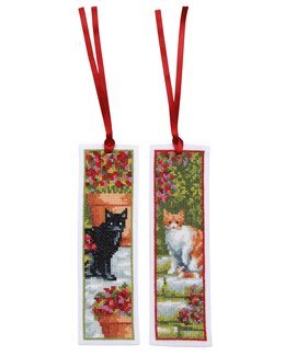 Lesezeichen Katzen 2-er Pack - Vervaco