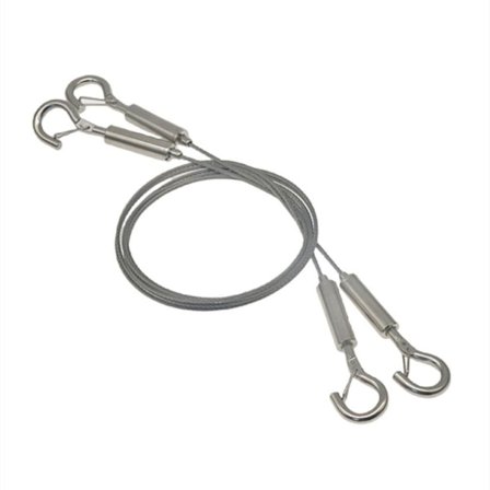 2 stk Bildehengende Wire Mirror Rammesett Wire Tau