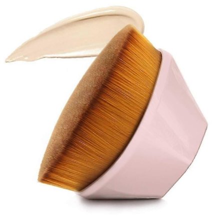 Foundation Makeup Brush Flat Top Kabuki Hexagon F Blush Flytende Pudder Foundation Brush For Å Blande Flytende, Krem Eller Feilfri Pudder Kosmetikk